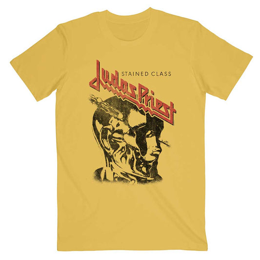 Judas Priest Unisex T-Shirt: Stained Class Vintage Head T-Shirt