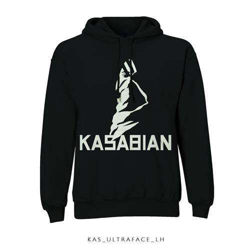 Kasabian Unisex Pullover Hoodie: Ultra Face Trui met capuchon