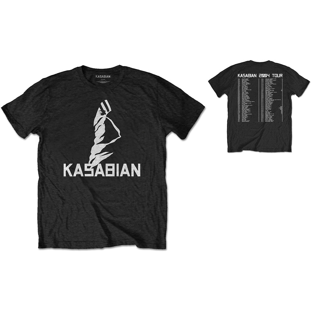 Kasabian Unisex T-Shirt: Ultra Face 2004 Tour (Back Print) T-Shirt