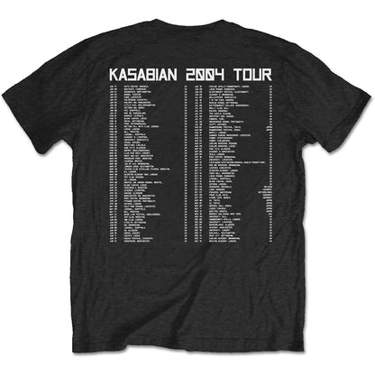 Kasabian Unisex T-Shirt: Ultra Face 2004 Tour (Back Print) T-Shirt