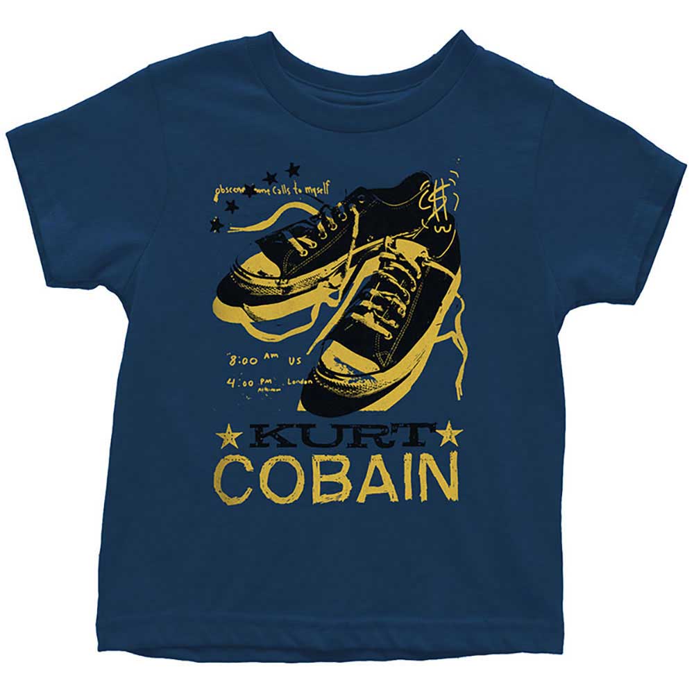 Kurt Cobain Kids Toddler T-Shirt: Laces Toddler T-Shirt