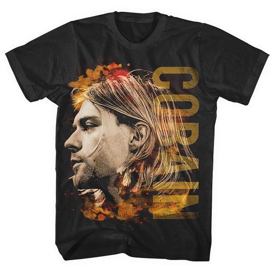 Kurt Cobain Unisex T-Shirt: Coloured Side View T-Shirt