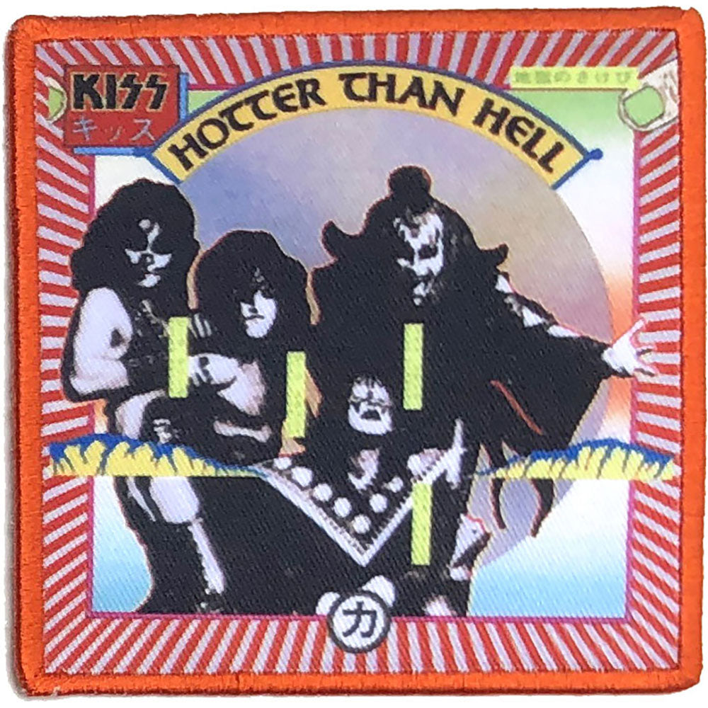 KISS Standard Patch: Hotter Than Hell (Album Cover) Standaard patch