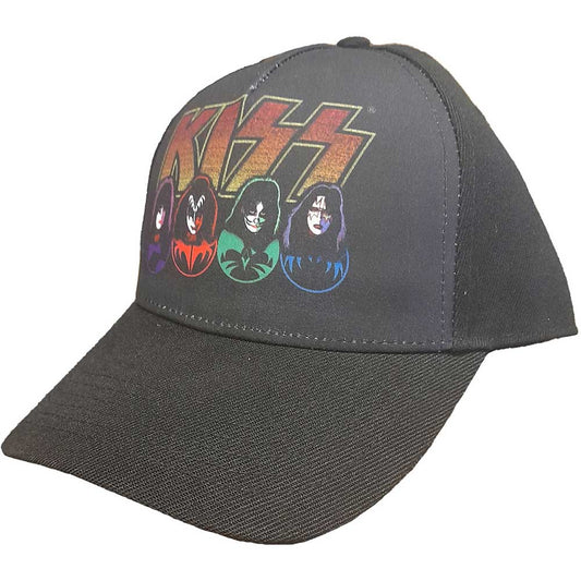 KISS Unisex Baseball Cap: Logo - Faces & Icons Baseballpet