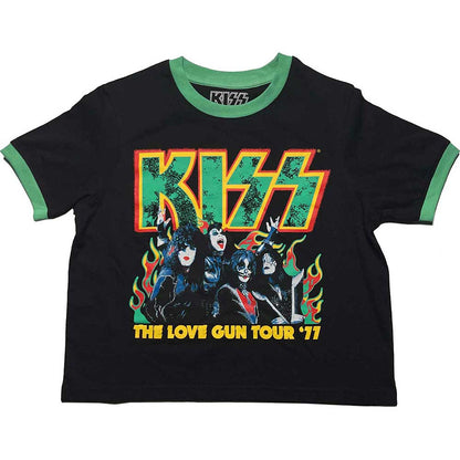 KISS Ladies Crop Top: St Paddy's Ringer Crop Top