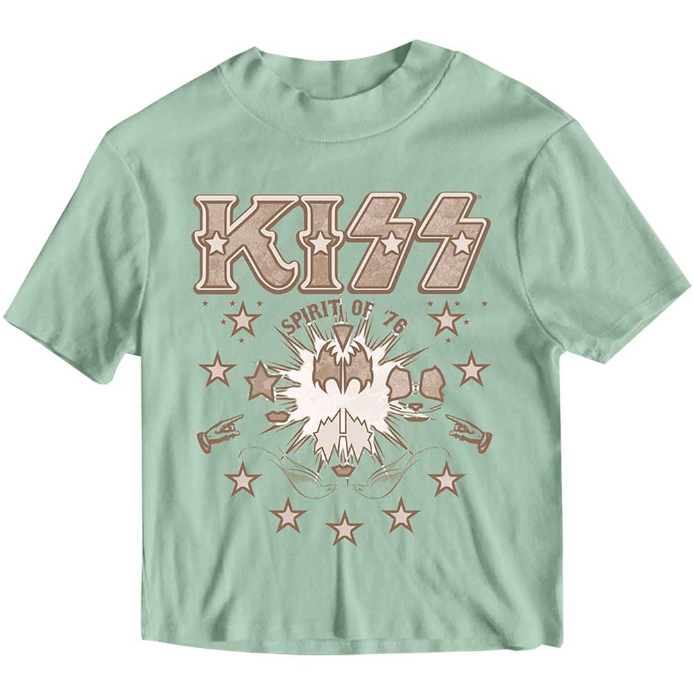 KISS Ladies Crop Top: Spirit of '76 Crop Top