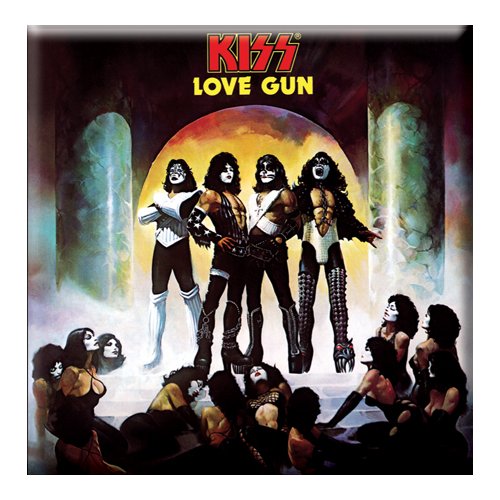 KISS Fridge Magnet: Love Gun Album Koelkastmagneet