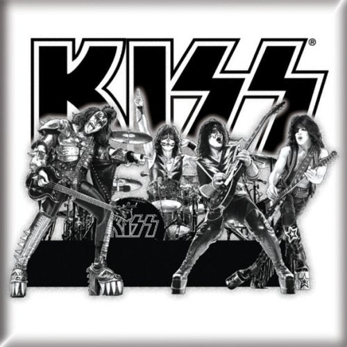 KISS Fridge Magnet: Graphite Band Koelkastmagneet