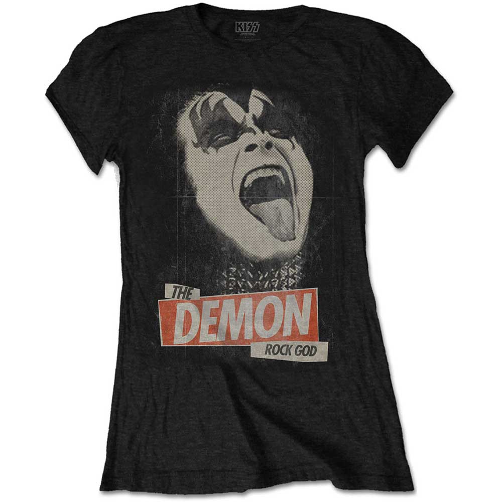 KISS Ladies T-Shirt: The Demon Rock T-Shirt