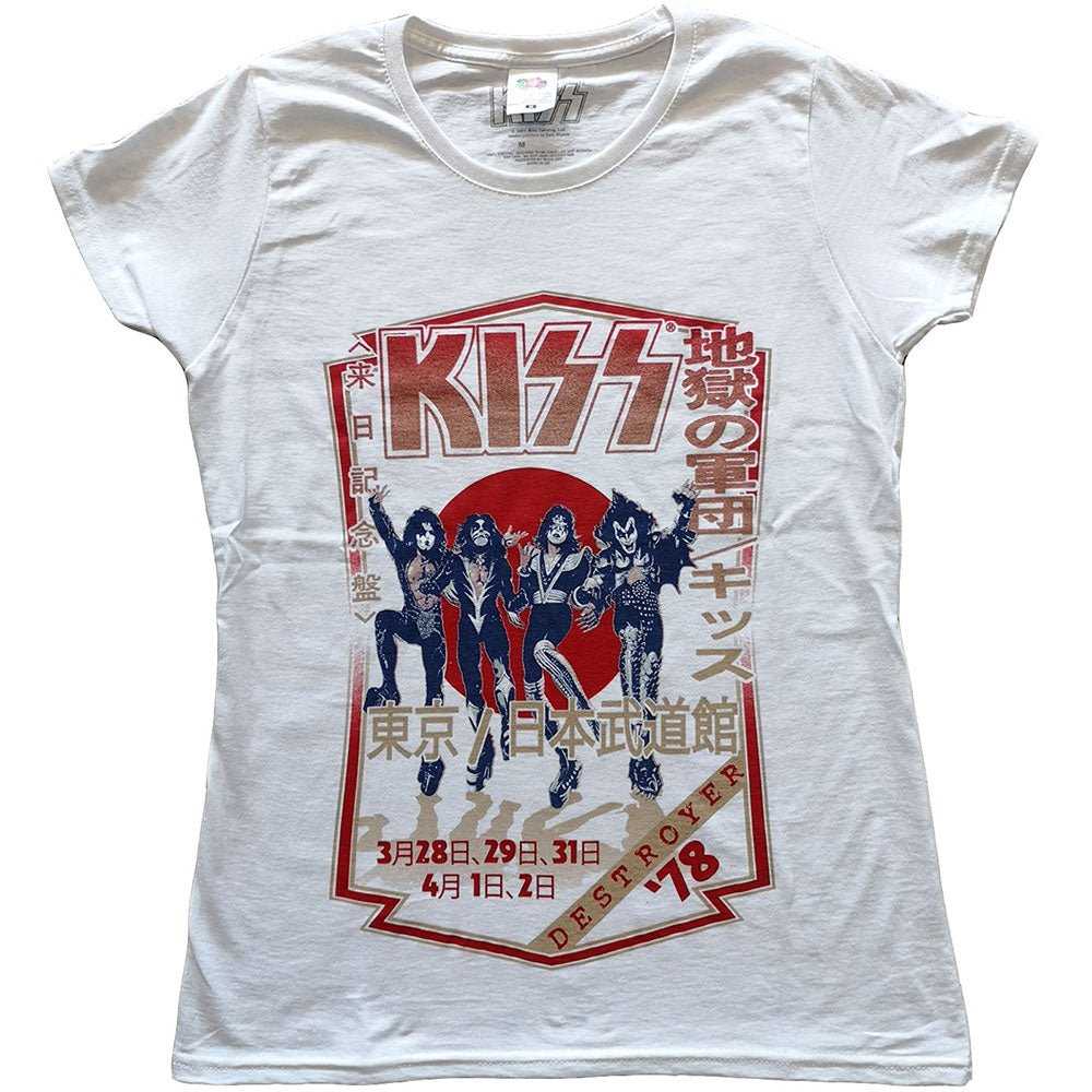 KISS Ladies T-Shirt: Destroyer Tour '78 T-Shirt