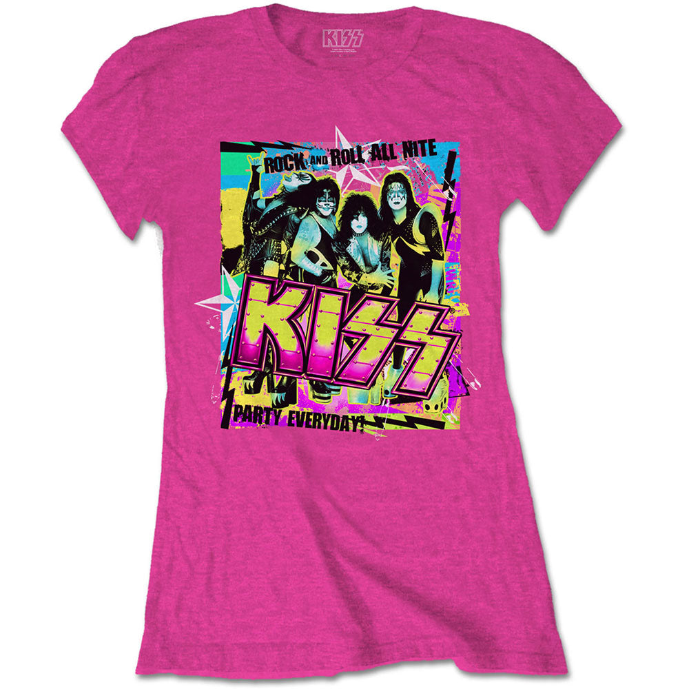 KISS Ladies T-Shirt: Party Every Day T-Shirt