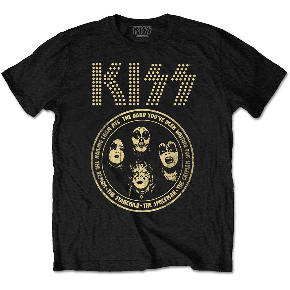 KISS Unisex T-Shirt: Band Circle T-Shirt