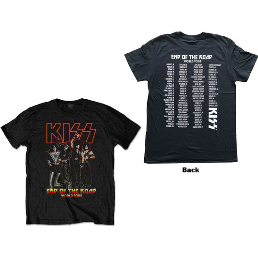 KISS Unisex T-Shirt: End Of The Road Tour (Back Print) T-Shirt