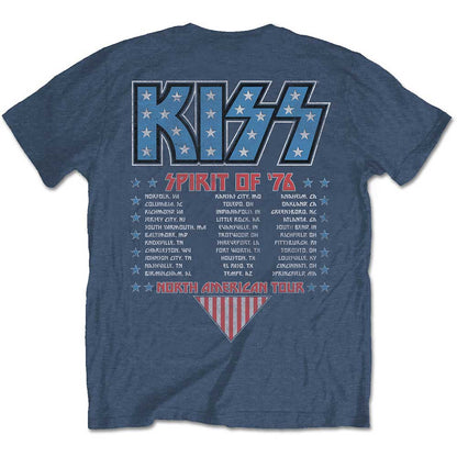 KISS Unisex T-Shirt: Americana (Back Print) T-Shirt