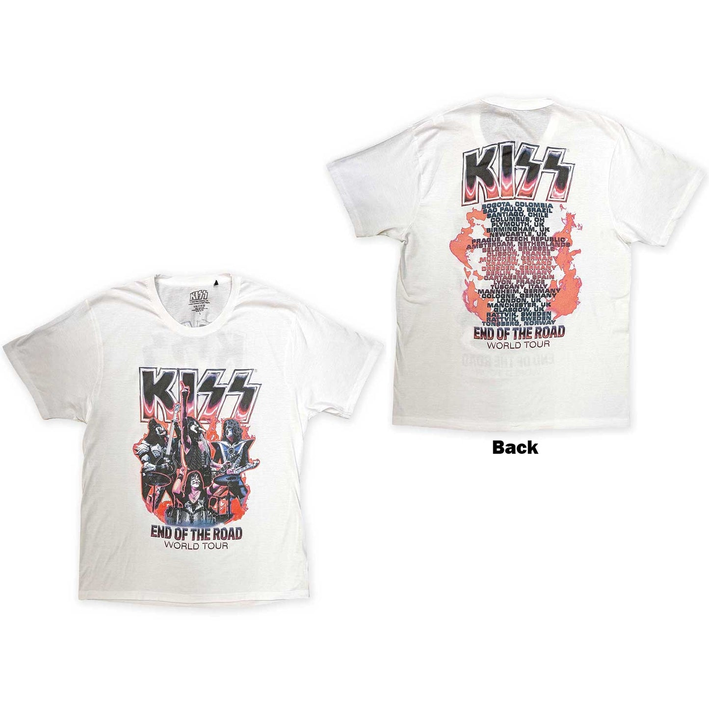 Een foto van een T-Shirt van KISS.