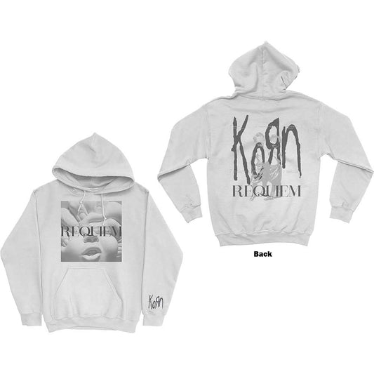 Korn Unisex Pullover Hoodie: Requiem (Back Print) Trui met capuchon