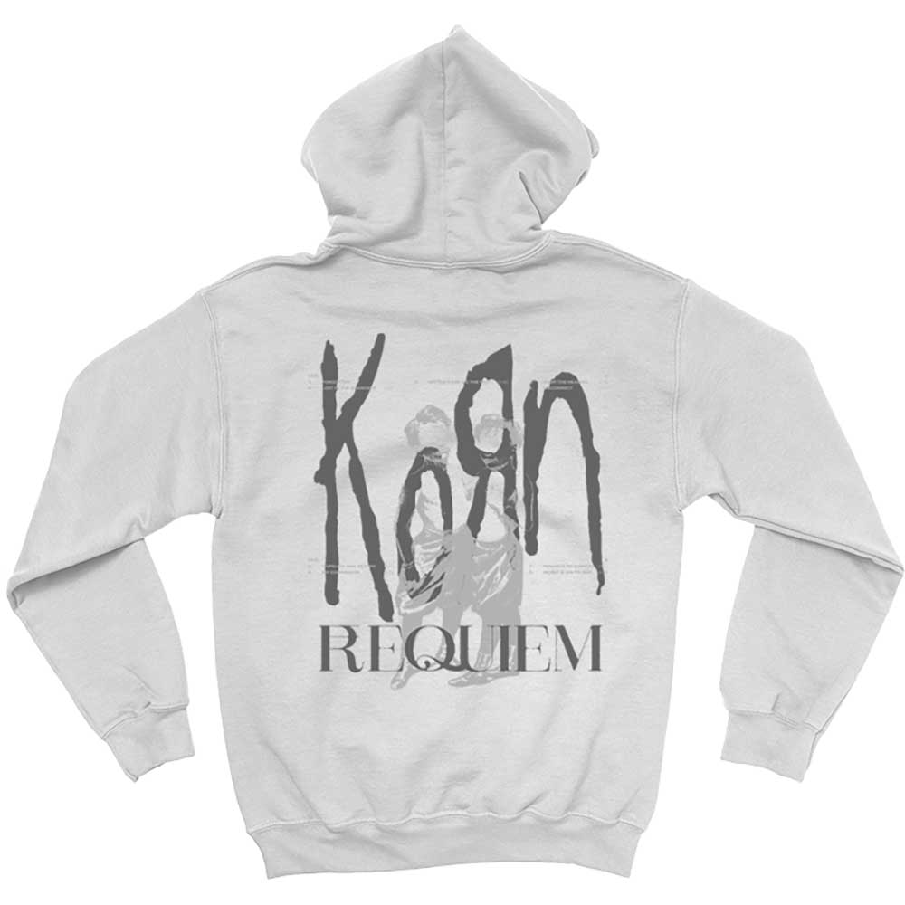 Korn Unisex Pullover Hoodie: Requiem (Back Print) Trui met capuchon