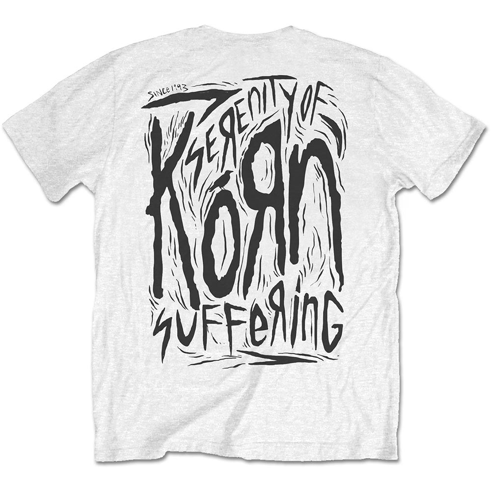 Korn Unisex T-Shirt: Scratched Type (Back Print) T-Shirt