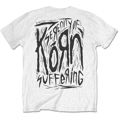 Korn Unisex T-Shirt: Scratched Type (Back Print) T-Shirt
