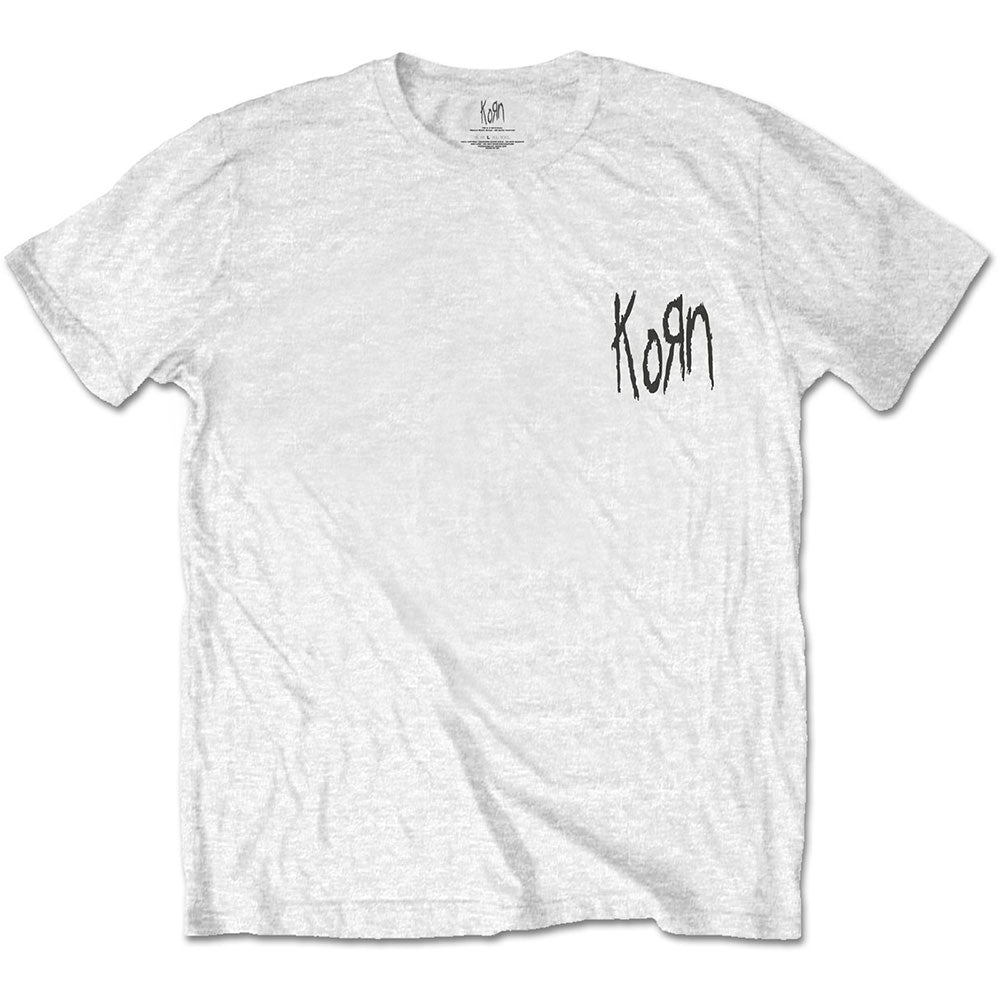 Korn Unisex T-Shirt: Scratched Type (Back Print) T-Shirt