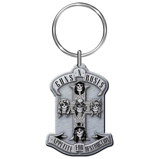 Guns N' Roses Keychain: Appetite (Enamel In-Fill) Sleutelhanger