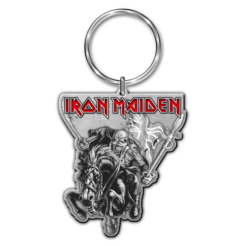 Iron Maiden Keychain: Maiden England (Enamel In-Fill) Sleutelhanger