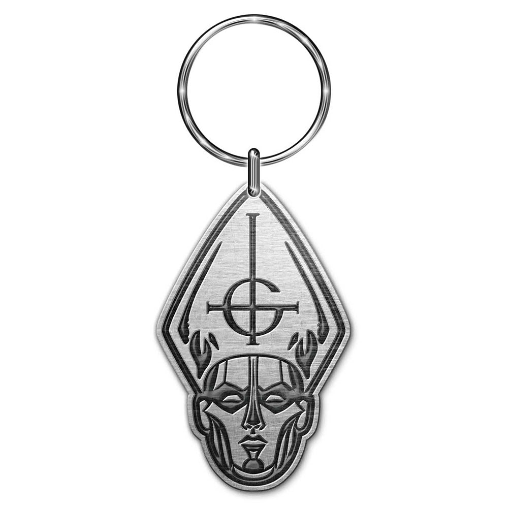 Ghost Keychain: Papa Head (Die-Cast Relief) Sleutelhanger