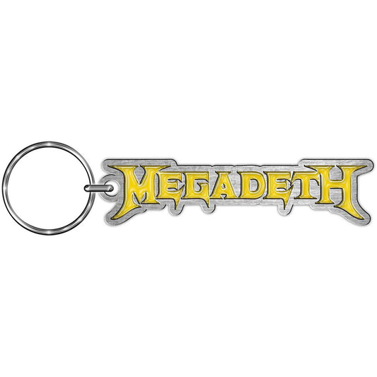 Megadeth Keychain: Logo (Enamel In-Fill) Sleutelhanger