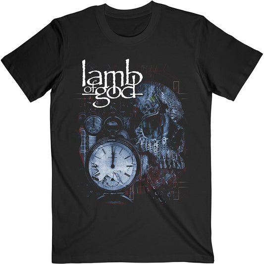 Lamb Of God Unisex T-Shirt: Circuitry Skull Recolour T-Shirt