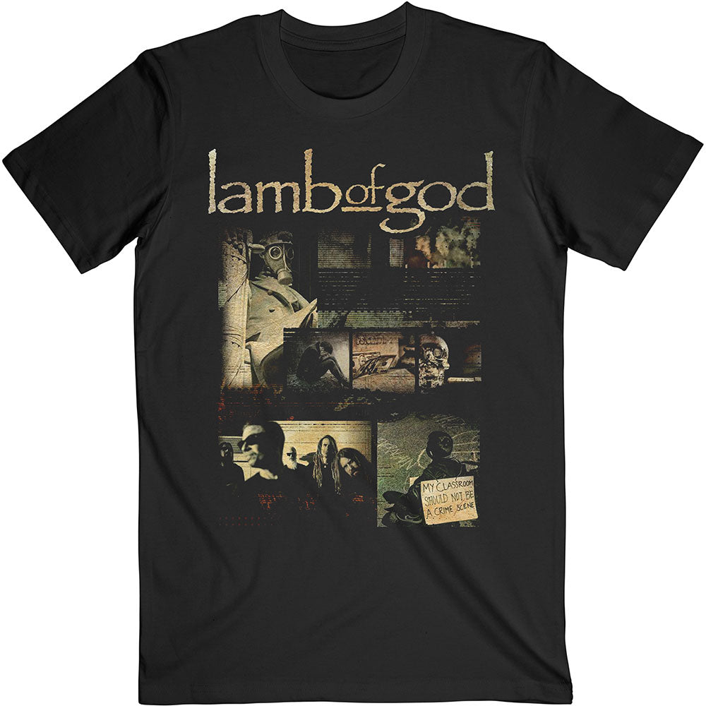 Lamb Of God Unisex T-Shirt: Album Collage T-Shirt