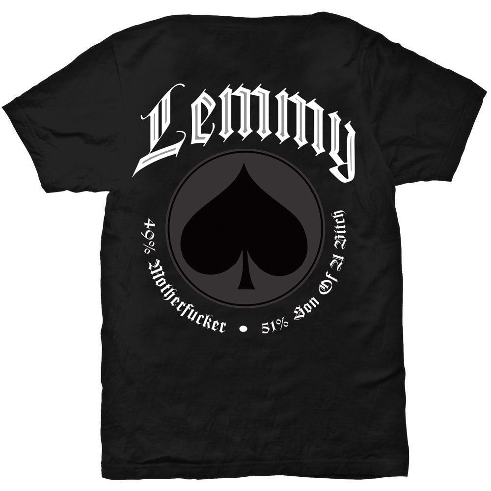 Lemmy Unisex T-Shirt: Pointing Photo (Back Print) T-Shirt