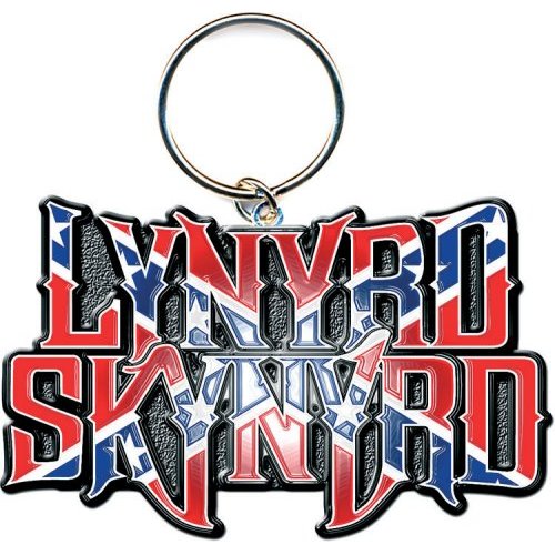 Lynyrd Skynyrd Keychain: Flag Logo (Enamel In-fill) Sleutelhanger