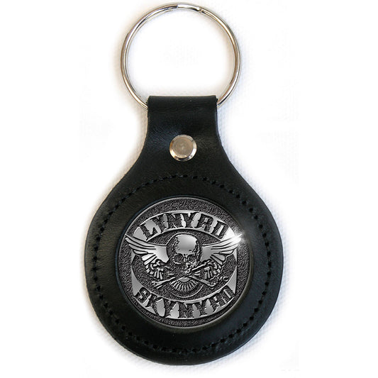 Lynyrd Skynyrd Keychain: Biker Logo (Leather Fob) Sleutelhanger