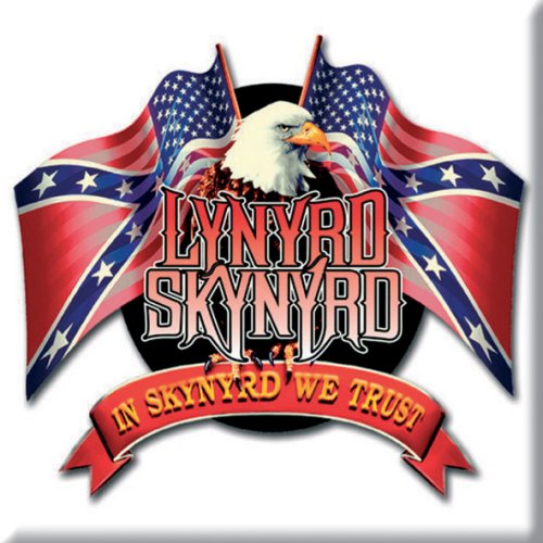 Lynyrd Skynyrd Fridge Magnet: Eagle & Flags Koelkastmagneet