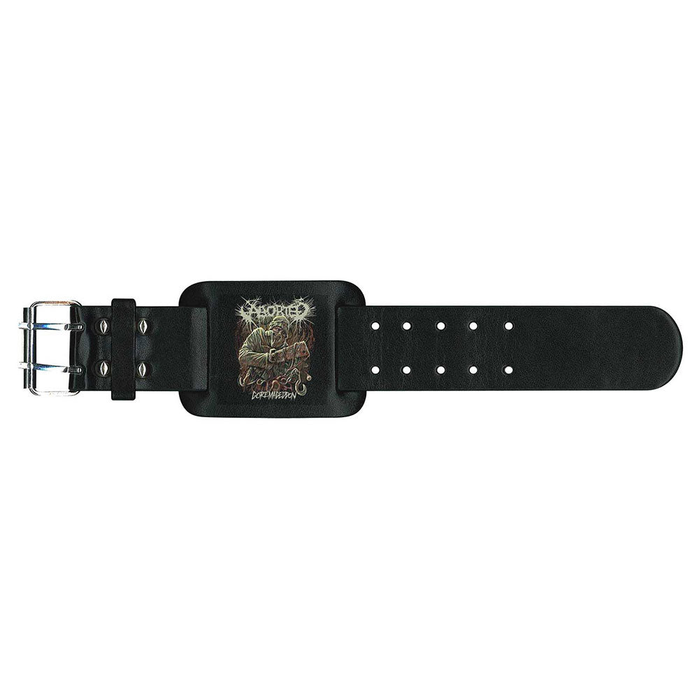 Aborted Leather Wrist Strap: Goremageddon Leren polsband