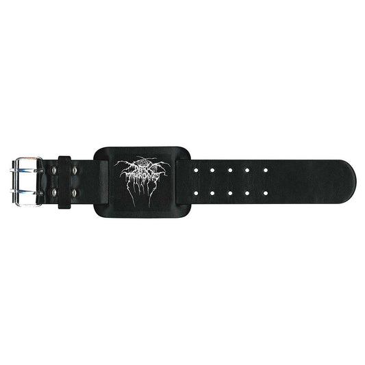 Darkthrone Leather Wrist Strap: Logo Leren polsband