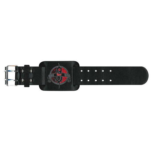Slipknot Leather Wrist Strap: Crest Leren polsband