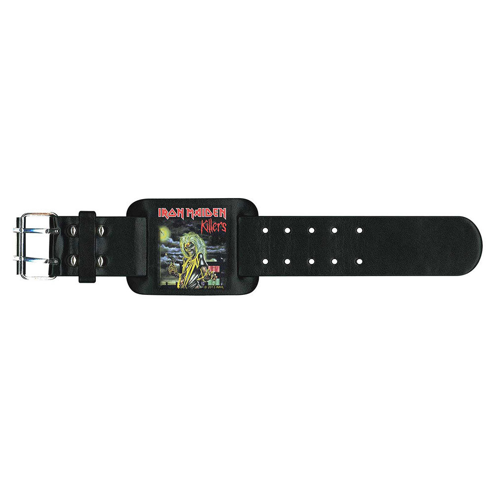 Iron Maiden Leather Wrist Strap: Killers Leren polsband