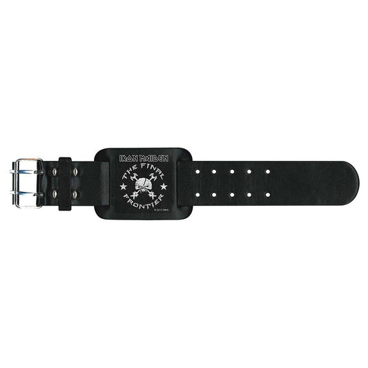 Iron Maiden Leather Wrist Strap: The Final Frontier Leren polsband