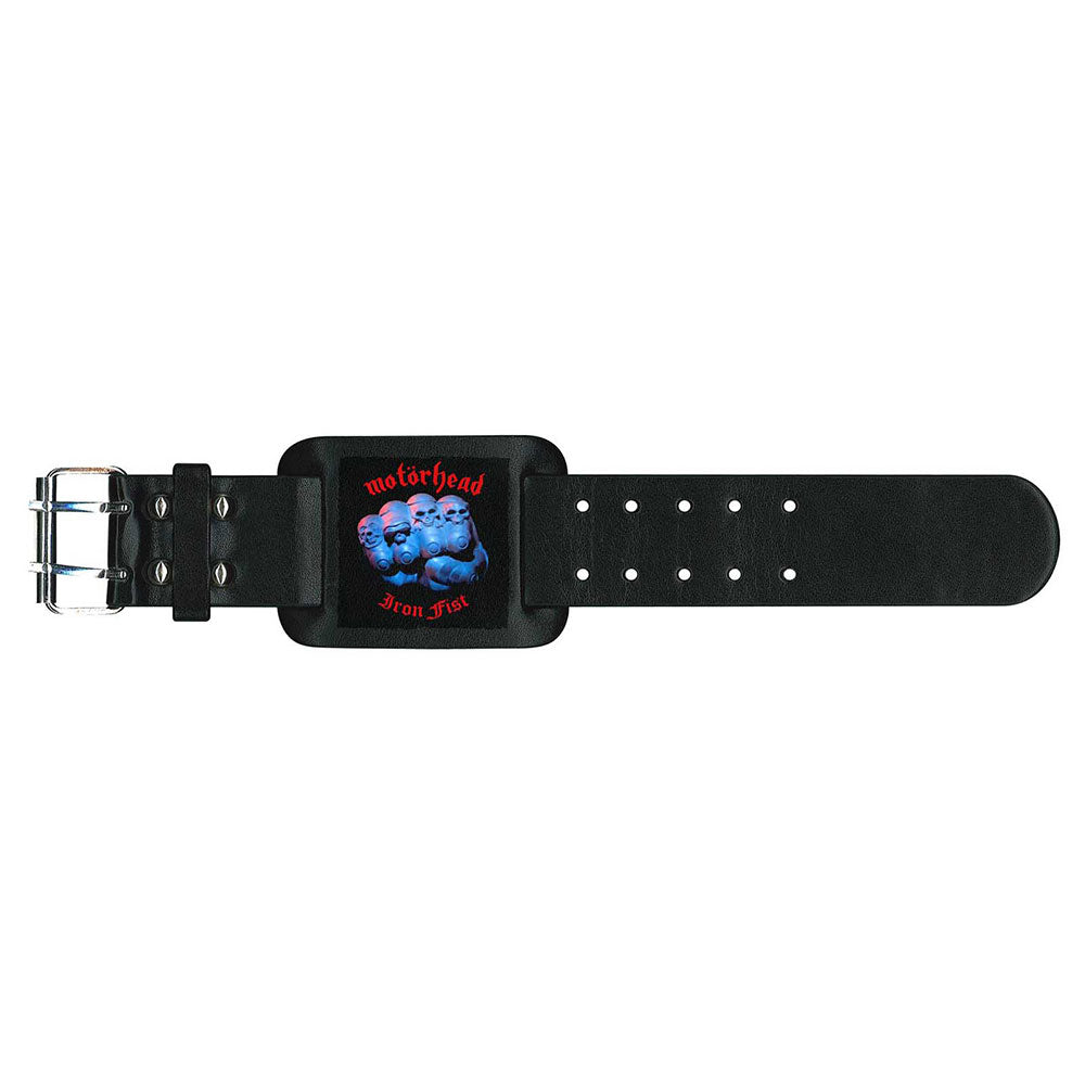 Motorhead Leather Wrist Strap: Iron Fist Leren polsband