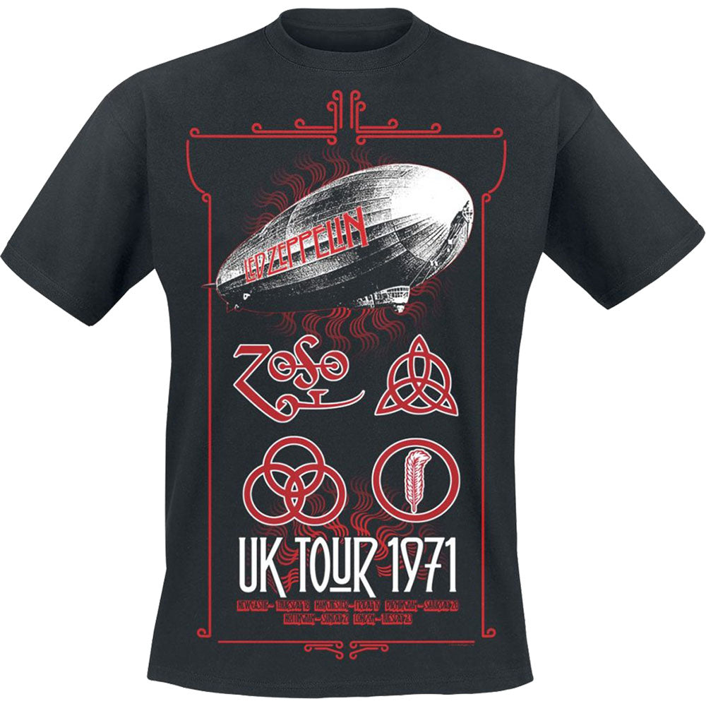 Led Zeppelin Unisex T-Shirt: UK Tour '71. T-Shirt