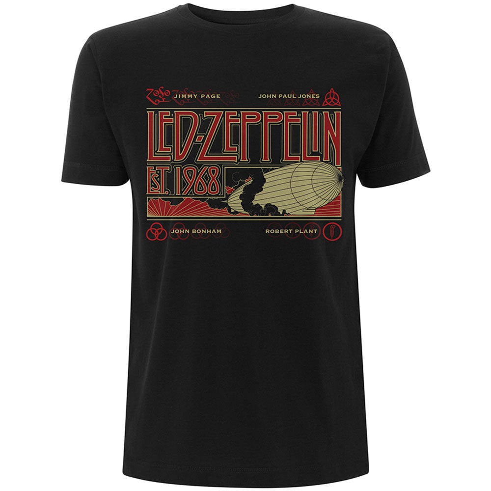 Led Zeppelin Unisex T-Shirt: Zeppelin & Smoke T-Shirt