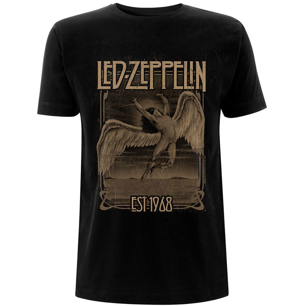 Led Zeppelin Unisex T-Shirt: Faded Falling T-Shirt