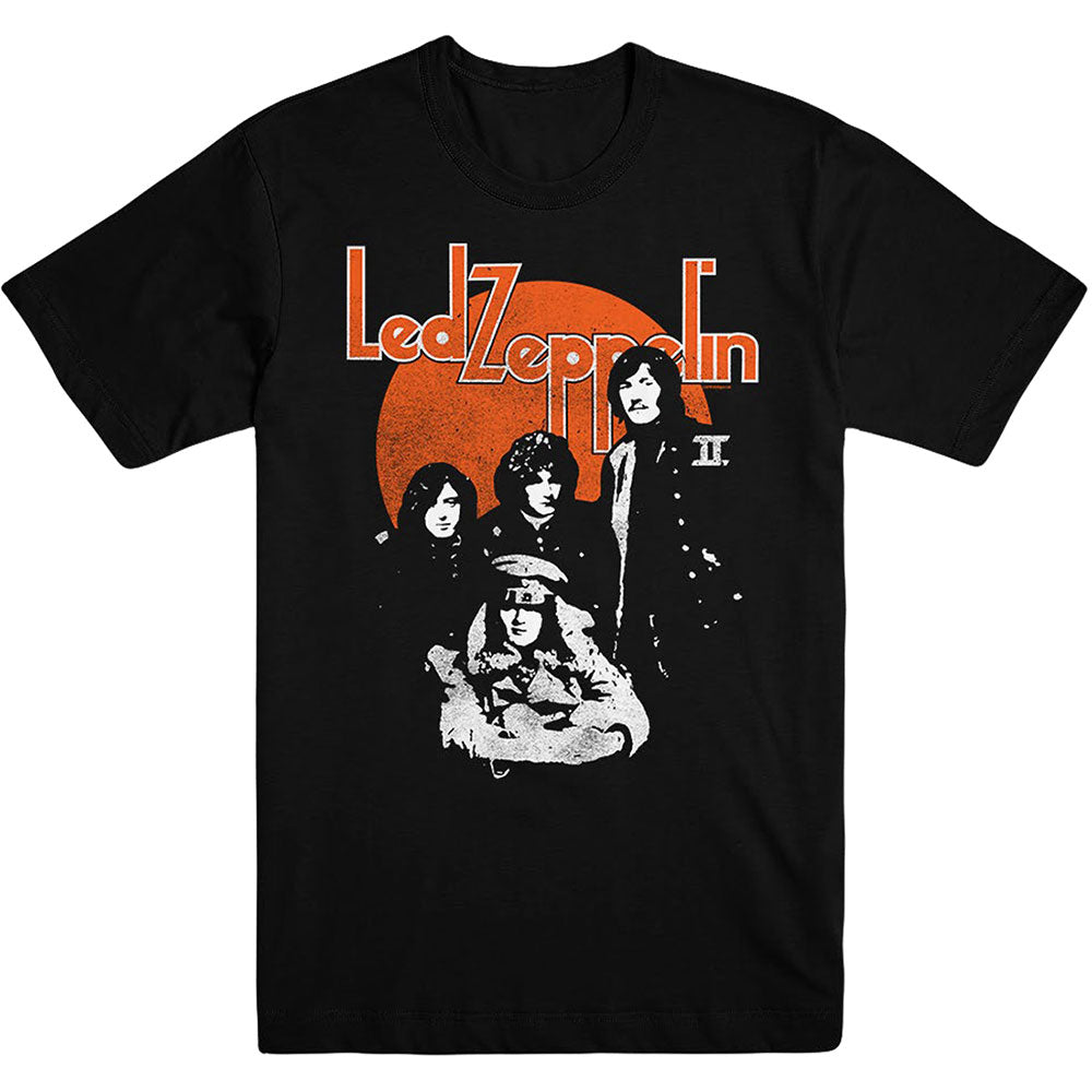 Led Zeppelin Unisex T-Shirt: Orange Circle T-Shirt