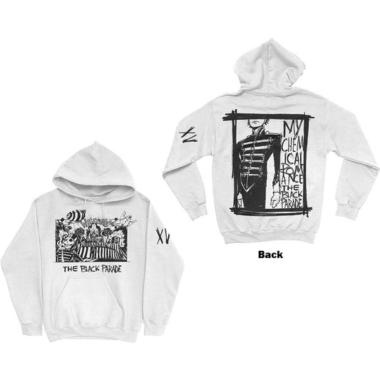 My Chemical Romance Unisex Pullover Hoodie: XV Marching Frame (Back Print) Trui met capuchon