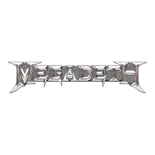 Megadeth Pin Badge: Chrome Logo Speld