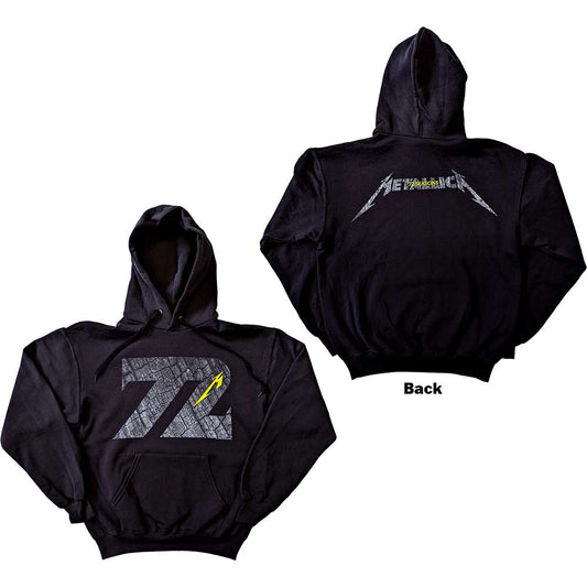 Metallica Unisex Pullover Hoodie: 72 Seasons Charred Logo (Back Print) Trui met capuchon