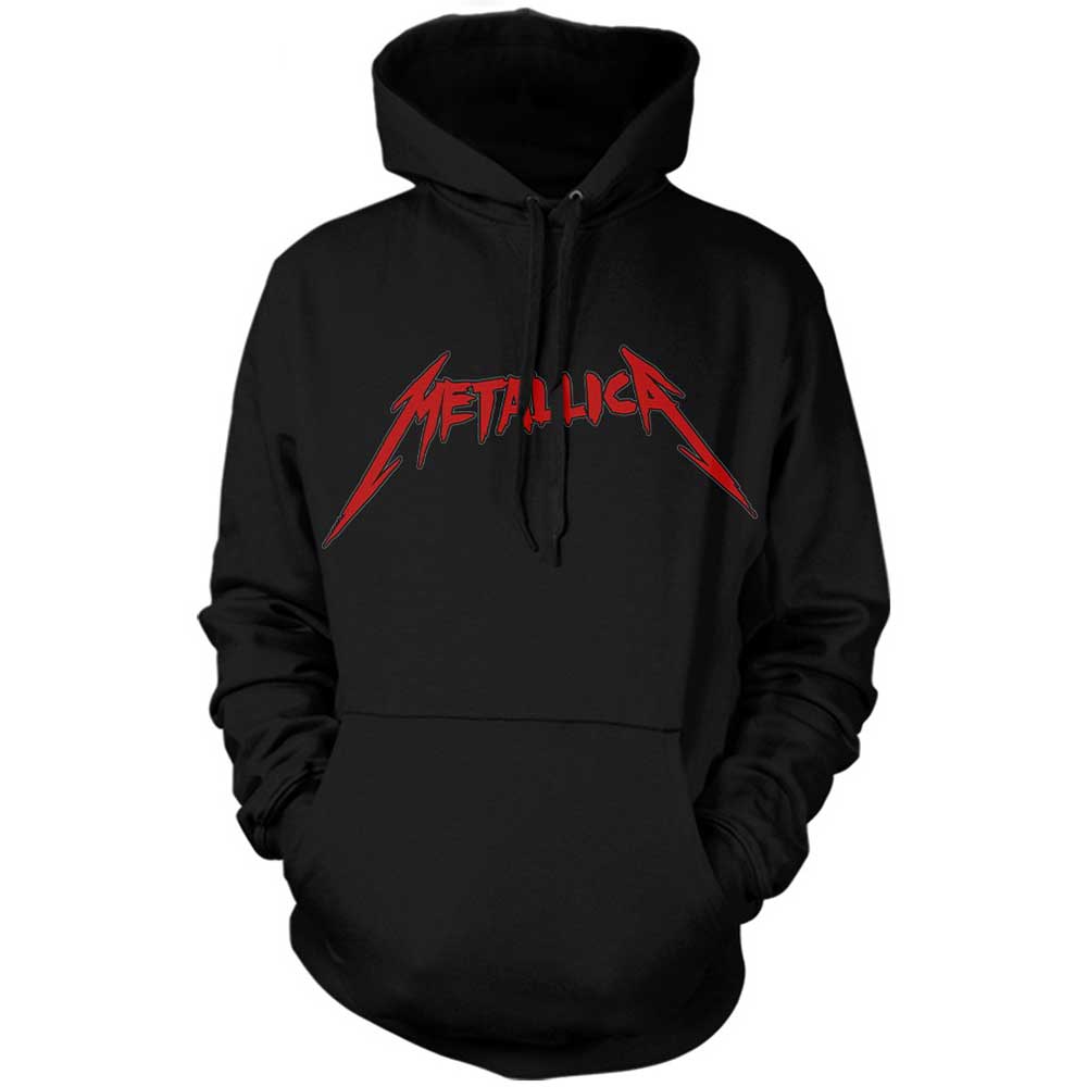 Metallica Unisex Pullover Hoodie: Skull Screaming Red (Back Print) Trui met capuchon