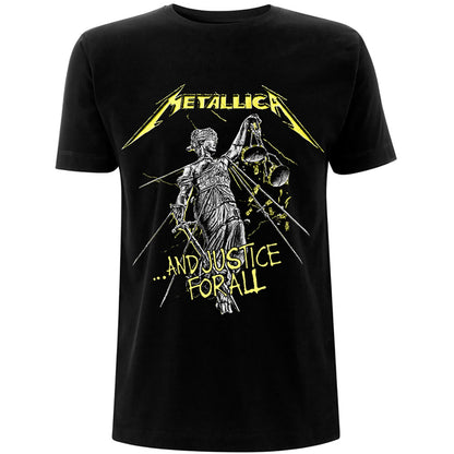 Metallica Unisex T-Shirt: And Justice For All Tracks (Back Print) T-Shirt