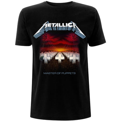 Metallica Unisex T-Shirt: Master of Puppets Tracks (Back Print) T-Shirt